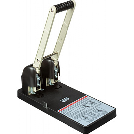 Дырокол мощный KW-Trio до 150 листов черный с линейкой