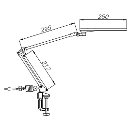 Светильник настольный Трансвит Сириус С16 серебро