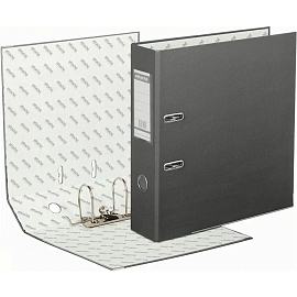 Папка-регистратор Bantex (Attache Selection) Economy Plus 80 мм серая бумвинил/бумага с защитным уголком