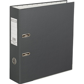 Папка-регистратор Bantex (Attache Selection) Economy Plus 80 мм серая бумвинил/бумага с защитным уголком