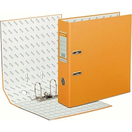 Папка-регистратор Bantex (Attache Selection) Economy Plus 80 мм оранжевая бумвинил/бумага с защитным уголком