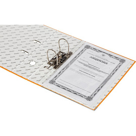 Папка-регистратор Bantex (Attache Selection) Economy Plus 80 мм оранжевая бумвинил/бумага с защитным уголком