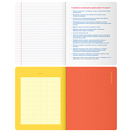 Тетрадь предметная 48л. BG "Monocolor. Element" - Литература, ламинация soft-touch, выб. лак, 70г/м2