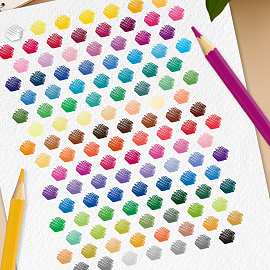 Карандаши цветные супермягкие яркие классические BRAUBERG MAX 120 цветов, шестигранные, натуральное дерево, грифель 3,3 мм, 182006