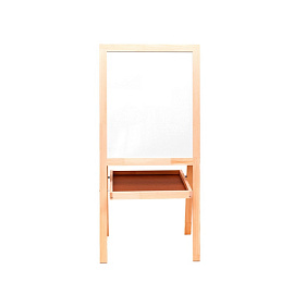 Доска-мольберт магнитно-меловая/маркерная 56x67см Attache Kids лак (с полочкой)