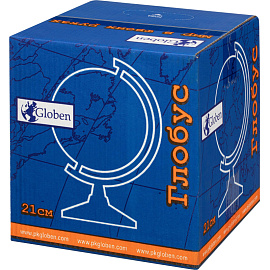 Глобус Globen Классик физико-политический 21 см с подсветкой