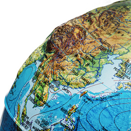 Глобус Globen Классик физико-политический 21 см рельефный с подсветкой