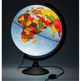 Глобус Globen Классик физико-политический 32 см с подсветкой