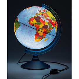 Глобус Globen Классик Евро физико-политический 25 см рельефный с подсветкой