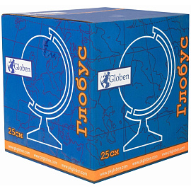 Глобус Globen Классик Евро физико-политический 25 см рельефный с подсветкой