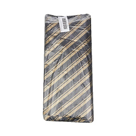 Пакет полиэтиленовый черный 40х47 см с вырубной ручкой (50 штук в упаковке)