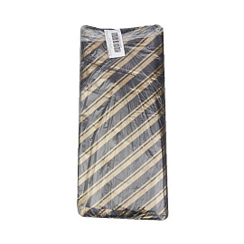 Пакет полиэтиленовый черный 40х47 см с вырубной ручкой (50 штук в упаковке)