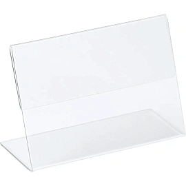 Ценникодержатель-подставка Attache ПЭТ 60x40 мм прозрачный (20 штук в упаковке)