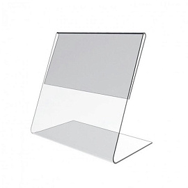 Ценникодержатель-подставка Attache ПЭТ 80x90 мм прозрачный (20 штук в упаковке)
