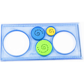 Линейка спирограф №1 School 20 см пластиковая фото Линейка спирограф №1 School 20 см пластиковая