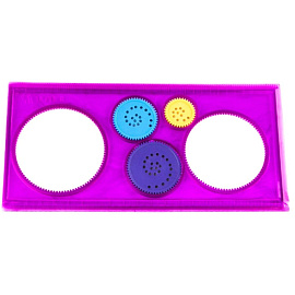 Линейка спирограф №1 School 20 см пластиковая фото Линейка спирограф №1 School 20 см пластиковая