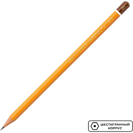 Карандаш чернографитный 2H Koh-I-Noor 1500 заточенный шестигранный фото Карандаш чернографитный 2H Koh-I-Noor 1500 заточенный шестигранный