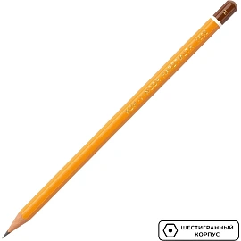 Карандаш чернографитный H Koh-I-Noor 1500 заточенный шестигранный