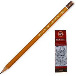 Карандаш чернографитный H Koh-I-Noor 1500 заточенный шестигранный