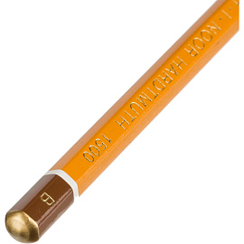 Набор карандашей чернографитных художественных Koh-i-Noor 1502/III заточенные шестигранные, корпус желтый (12 штук)