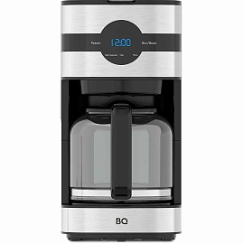 Кофеварка капельная BQ (БИ-КЬЮ) CM2002, 900 Вт, объем 1,5 л, поддержание температуры, серебристая, 86198275