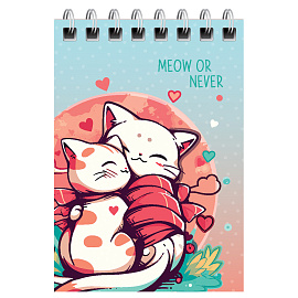 Блокнот А7 40л. на гребне BG "Anime style