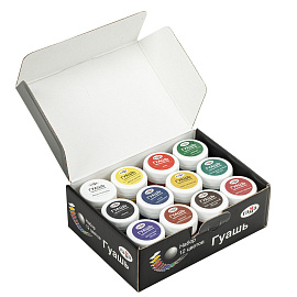 Гуашь Гамма 12 цветов по 40 мл