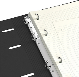 Тетрадь на кольцах А5, 80л. ЛАЙТ, кожзам, Greenwich Line "Background", тон. блок