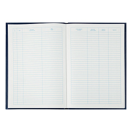 Книга регистрации документов OfficeSpace, А4, 96л., 200*290мм, бумвинил, синий, блок офсетный фото Книга регистрации документов OfficeSpace, А4, 96л., 200*290мм, бумвинил, синий, блок офсетный