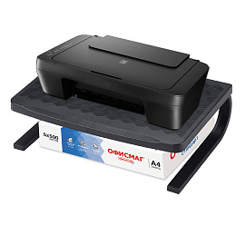 Подставка для оргтехники BRAUBERG, 370х260х115 мм, металлическое основание, черная, 512666 фото Подставка для оргтехники BRAUBERG, 370х260х115 мм, металлическое основание, черная, 512666