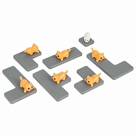 Настольная логическая игра IQ ТРЕНИНГ "Кошки-Мышки", 1TOY, Т25478