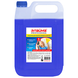 Средство для мытья стекол и зеркал 5 л, LAIMA PROFESSIONAL, 601610