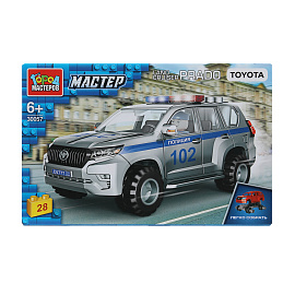 Конструктор пластиковый "АВТОМОБИЛИ", 28-42 детали, ГОРОД МАСТЕРОВ