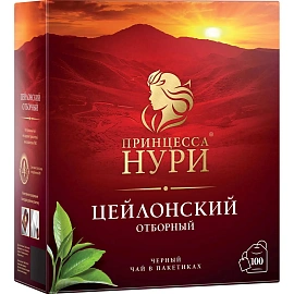 Чай черный Принцесса Нури Отборный 100 пакетиков