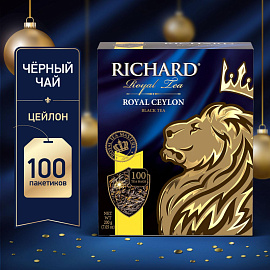 Чай черный Richard Royal Ceylon 100 пакетиков фото Чай черный Richard Royal Ceylon 100 пакетиков