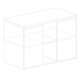 Тумба для документов Vita (дуб сонома, 1400х426х750 мм)