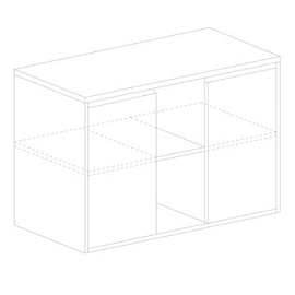 Тумба для документов Vita (дуб сонома, 1400х426х750 мм)