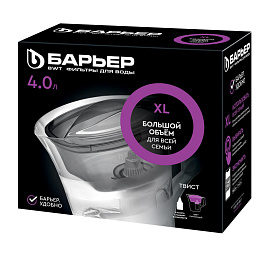 Фильтр-кувшин для очистки воды Барьер Твист 4 л (В178Р00)