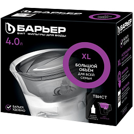 Фильтр-кувшин для очистки воды Барьер Твист 4 л (В178Р00)