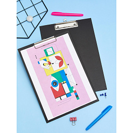 Папка-планшет с зажимом Attache A4 черная