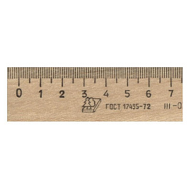 Линейка Можга ЛП-250 25 см деревянная коричневая