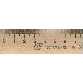 Линейка Можга ЛП-300 30 см деревянная коричневая