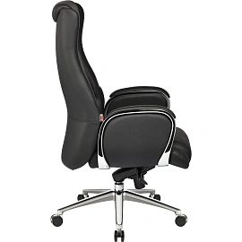Кресло для руководителя Easy Chair 545 ML черное (натуральная кожа с компаньоном, металл)