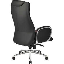 Кресло для руководителя Easy Chair 545 ML черное (натуральная кожа с компаньоном, металл)
