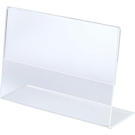 Ценникодержатель-подставка Attache акрил 120x80 мм прозрачный