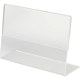 Ценникодержатель-подставка Attache акрил 120x80 мм прозрачный