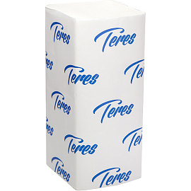 Полотенца бумажные листовые Терес H3 V-сложение (ZZ) 1-слойные белые 20 пачек по 200 листов (Т-0226)