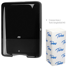 Полотенца бумажные листовые Терес H3 V-сложение (ZZ) 2-слойные белые 20 пачек по 200 листов (Т-0221)