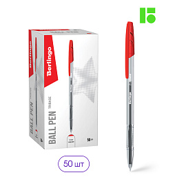 Ручка шариковая Berlingo "Tribase" красная, 1,0мм фото Ручка шариковая Berlingo "Tribase" красная, 1,0мм