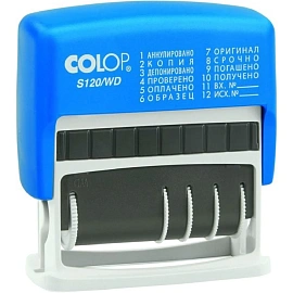Датер мини Colop S120/WD (12 бухгалтерских терминов, 3.8 мм) фото Датер мини Colop S120/WD (12 бухгалтерских терминов, 3.8 мм)